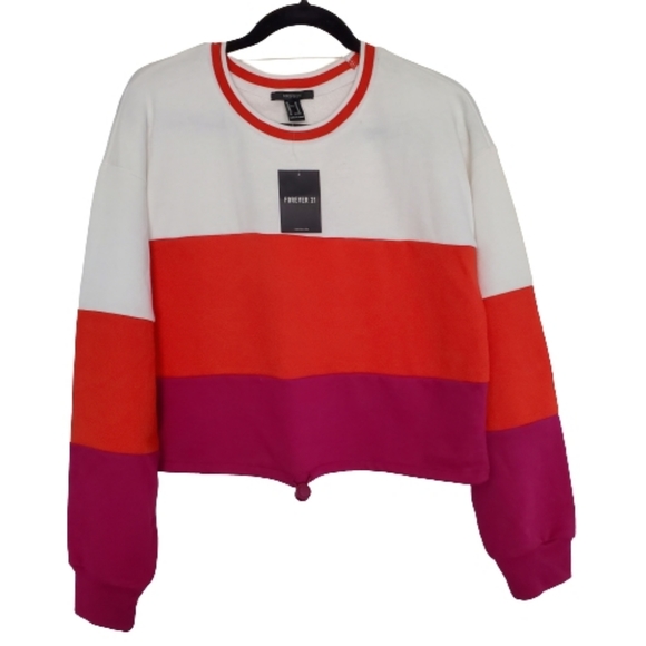 Medium Forever 21 Cropped Sweat Top Bundle - Picture 3 of 9